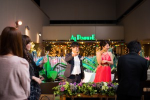 結婚式 二次会 1.5次会 幹事代行 プロデュース 関西 大阪 神戸 京都 奈良 和歌山 FOR U 2013.9.16 シャンデリアテーブル（梅田)
