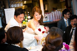 結婚式 二次会 1.5次会 幹事代行 プロデュース 関西 大阪 神戸 京都 奈良 和歌山 FOR U 2014.1.12 contact レストランコンタクト（堀江）