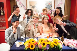 結婚式 二次会 1.5次会 幹事代行 プロデュース 関西 大阪 神戸 京都 奈良 和歌山 FOR U 2014.7.13 リビングバー（京都）