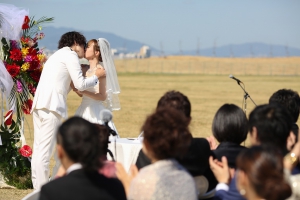 結婚式 二次会 1.5次会 幹事代行 プロデュース 関西 大阪 神戸 京都 奈良 和歌山 FOR U 2014.10.18 ロッジ舞洲 太陽の広場（舞洲）