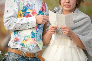 結婚式 二次会 1.5次会 幹事代行 プロデュース 関西 大阪 神戸 京都 奈良 和歌山 FOR U 2014.11.11 野外挙式 披露宴 ウエディング（堺）