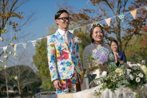 結婚式 二次会 1.5次会 幹事代行 プロデュース 関西 大阪 神戸 京都 奈良 和歌山 FOR U 2014.11.11 野外挙式 披露宴 ウエディング（堺）