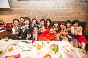 結婚式 二次会 1.5次会 幹事代行 プロデュース 関西 大阪 神戸 京都 奈良 和歌山 FOR U 2014.11.22 コンフォール 三条（京都）