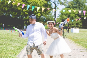 結婚式 二次会 1.5次会 幹事代行 プロデュース 関西 大阪 神戸 京都 奈良 和歌山 FOR U 2015.5.17 野外ウエディング アウトドア BBQ（服部緑地）