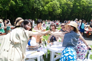 結婚式 二次会 1.5次会 幹事代行 プロデュース 関西 大阪 神戸 京都 奈良 和歌山 FOR U 2015.5.17 野外ウエディング アウトドア BBQ（服部緑地）
