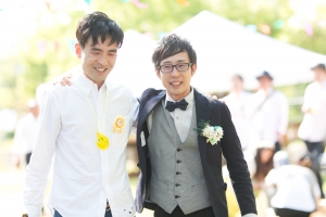 結婚式 二次会 1.5次会 幹事代行 プロデュース アウトドアウエディング 野外ウエディング 関西 大阪 神戸 京都 奈良 和歌山 FOR U 2016.4.30 ロッジ舞洲（舞洲）