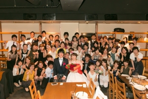 結婚式 二次会 1.5次会 幹事代行 プロデュース アウトドアウエディング 野外ウエディング 関西 大阪 神戸 京都 奈良 和歌山 FOR U 2016.8.13 オステリアオロビアンコ 梅田