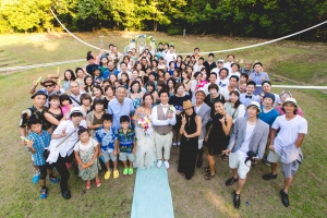 結婚式 二次会 1.5次会 幹事代行 プロデュース アウトドアウエディング 野外ウエディング 関西 大阪 神戸 京都 奈良 和歌山 FOR U 2016.8.7 ロッジ舞洲（舞洲）