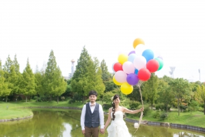 結婚式 二次会 1.5次会 幹事代行 プロデュース アウトドアウエディング 野外ウエディング 関西 大阪 神戸 京都 奈良 和歌山 FOR U 2016.10.1 ロッジ舞洲（舞洲）