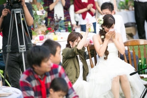 結婚式 二次会 1.5次会 幹事代行 プロデュース アウトドアウエディング 野外ウエディング 関西 大阪 神戸 京都 奈良 和歌山 FOR U 2016.10.1 ロッジ舞洲（舞洲）