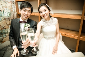 結婚式 二次会 1.5次会 幹事代行 プロデュース アウトドアウエディング 野外ウエディング 関西 大阪 神戸 京都 奈良 和歌山 FOR U 2016.11.26 オステリアオロビアンコ(堂島/梅田)