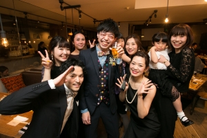 結婚式 二次会 1.5次会 幹事代行 プロデュース アウトドアウエディング 野外ウエディング 関西 大阪 神戸 京都 奈良 和歌山 FOR U 2017.4.1 （タブレス/TABLES/堀江）