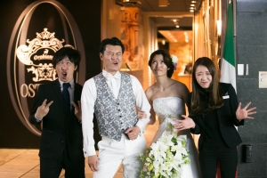 結婚式 二次会 1.5次会 幹事代行 プロデュース アウトドアウエディング 野外ウエディング 関西 大阪 神戸 京都 奈良 和歌山 FOR U 2017.6.10 Osteria Orobianco オステリアオロビアンコ 梅田