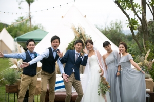 結婚式 二次会 1.5次会 幹事代行 プロデュース アウトドアウエディング 野外ウエディング 関西 大阪 神戸 京都 奈良 和歌山 FOR U 2017.10.14 GREENS FARMS 淡路島