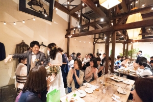 結婚式 二次会 1.5次会 幹事代行 プロデュース アウトドアウエディング 野外ウエディング 関西 大阪 神戸 京都 奈良 和歌山 FOR U 2018.05.20 CAFE CHARBON 堀江