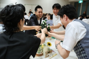 結婚式 二次会 1.5次会 幹事代行 プロデュース アウトドアウエディング 野外ウエディング 関西 大阪 神戸 京都 奈良 和歌山 FOR U 2018.07.7 ロッジ舞洲 